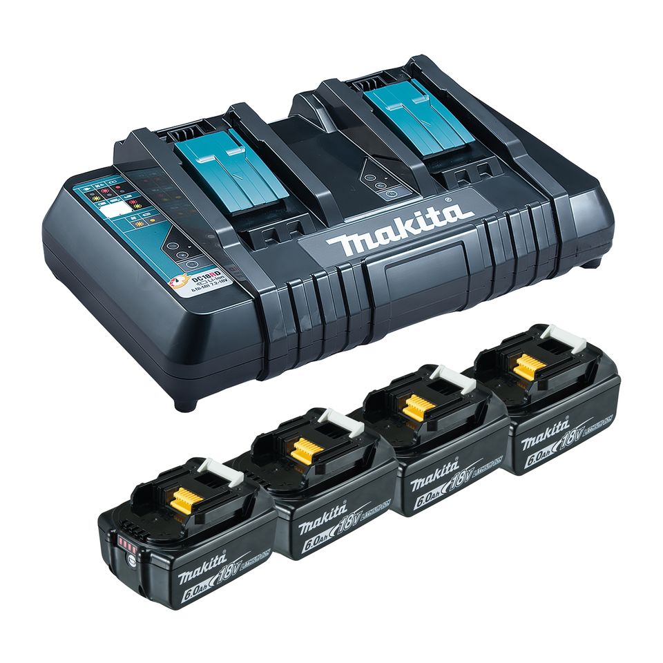 Power Source Kit Li 18,0V 6Ah inkl. Doppelladegerät & 4 Akkus im 