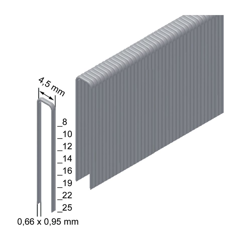 Heftklammern Novus 040-0003, Nr. 10, Verzinkt, 20.000 Stück