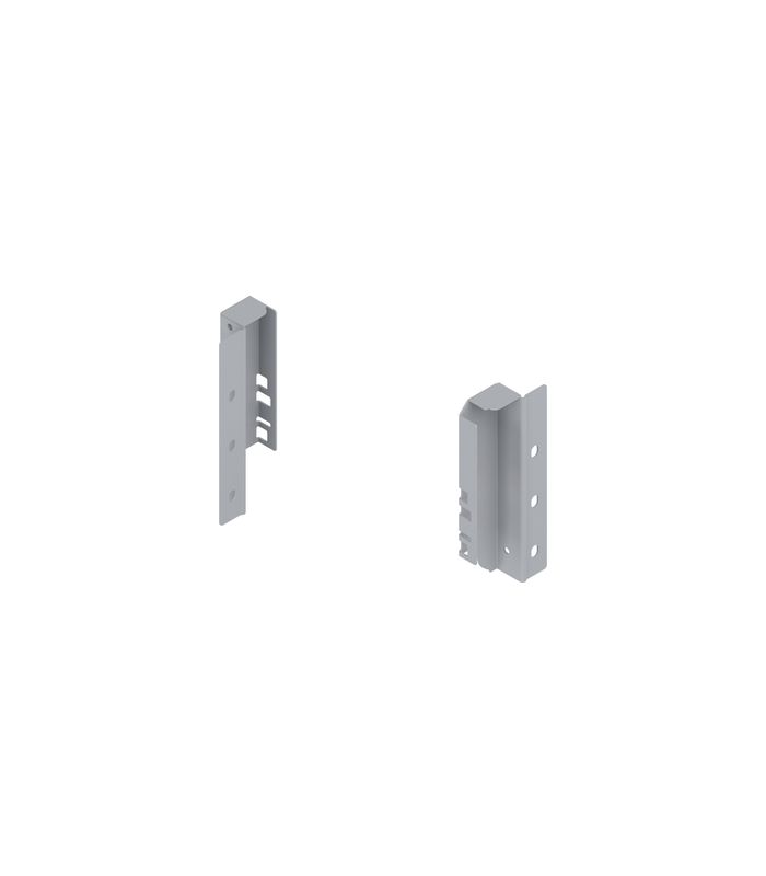 TANDEMBOX Holzrückwandhalter, Höhe B (160 mm), links/rechts, R9006 weissalumin.