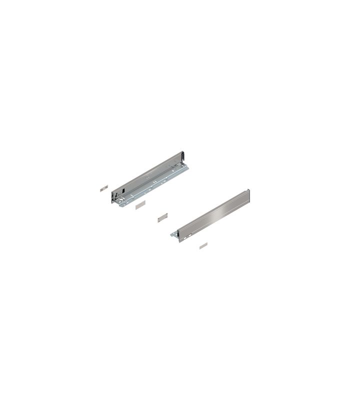 LEGRABOX Zarge, Höhe N (66.5 mm), NL=450 mm, links/rechts, für LEGRABOX pure, inox-gebür.-lackiert