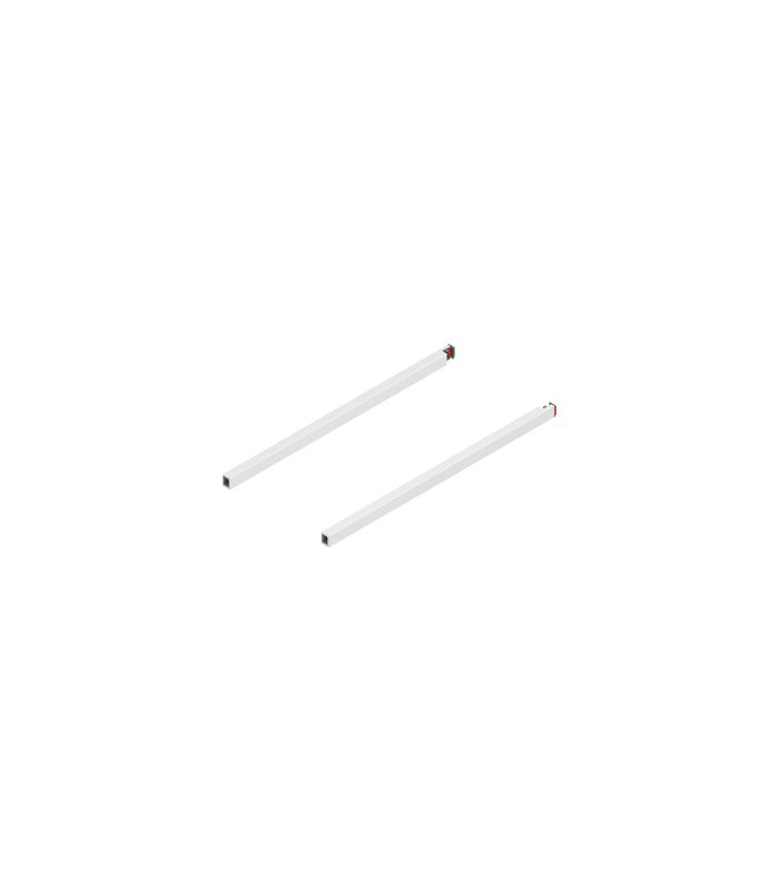 MERIVOBOX Längsreling, NL=450 mm, links/rechts, seidenweiss matt