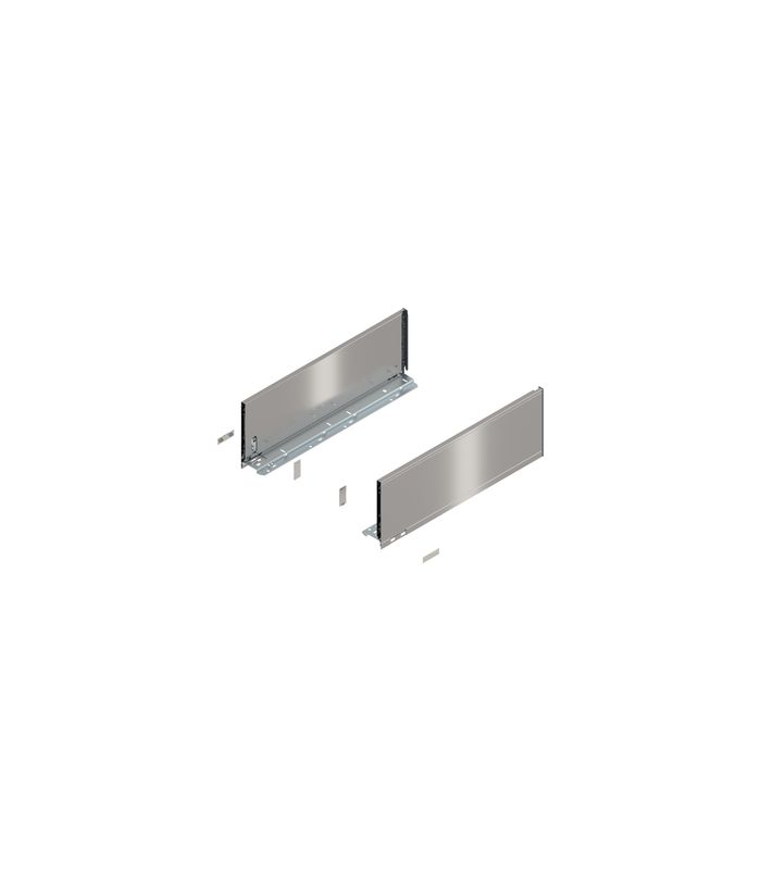 LEGRABOX Zarge, Höhe C (177 mm), NL=500 mm, links/rechts, für LEGRABOX pure, inox-gebür.-lackiert