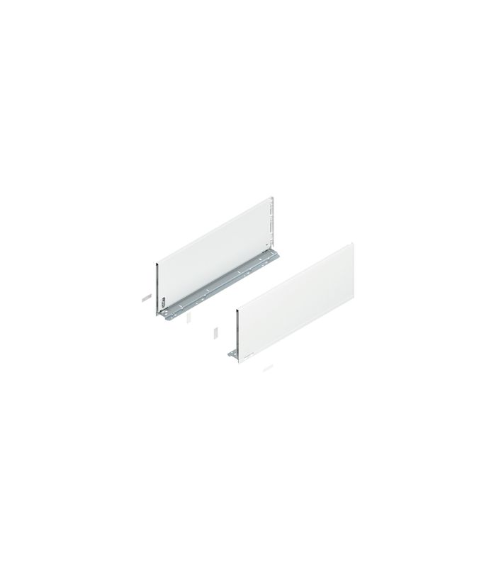 LEGRABOX Zarge, Höhe F (241 mm), NL=600 mm, links/rechts, für LEGRABOX pure, seidenweiss matt