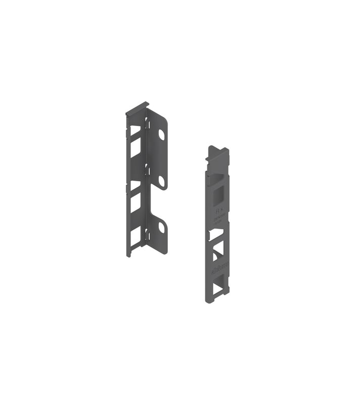 LEGRABOX Holzrückwandhalter, Höhe K (144 mm), links/rechts, oriongrau matt