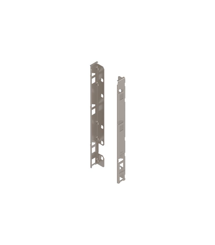 LEGRABOX Holzrückwandhalter, Höhe F (257 mm), links/rechts, vernickelt