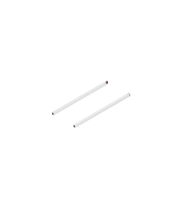 MERIVOBOX Längsreling, NL=500 mm, links/rechts, seidenweiss matt