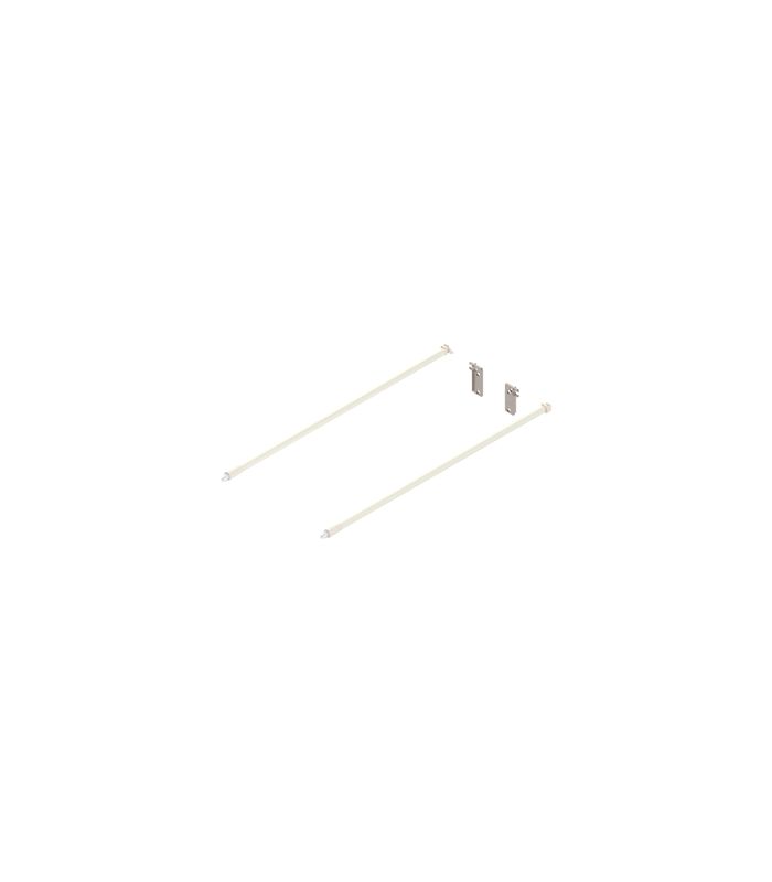 METABOX Längsreling (links/rechts), NL=450 mm, ZRR.8000 Relinghalter rückseitig beigepackt, R9001 cremew/cremew