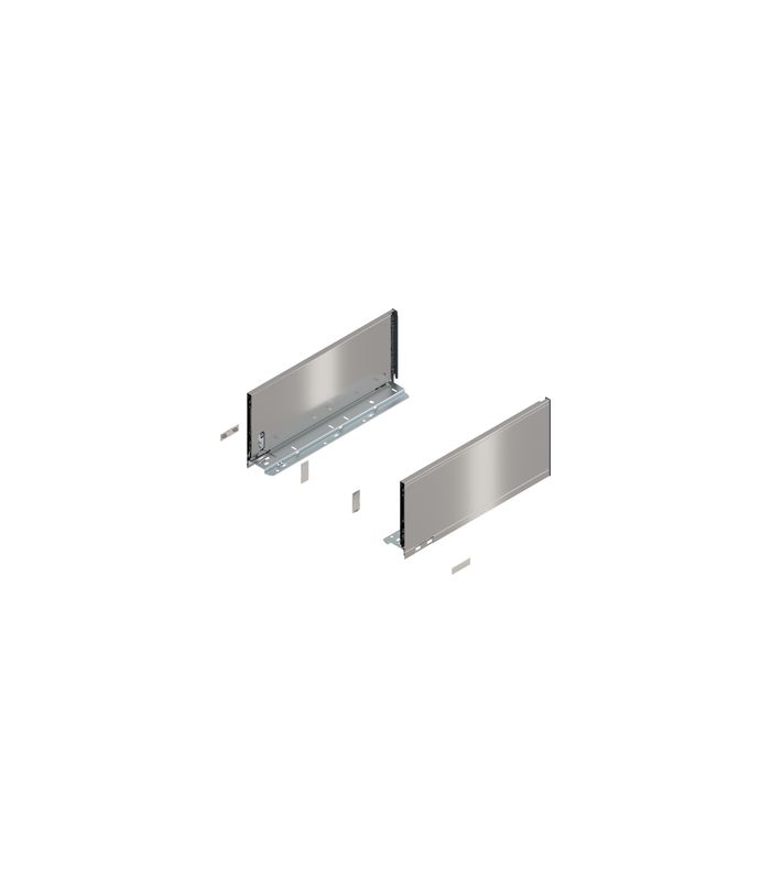 LEGRABOX Zarge, Höhe C (177 mm), NL=400 mm, links/rechts, für LEGRABOX pure, inox-gebür.-lackiert