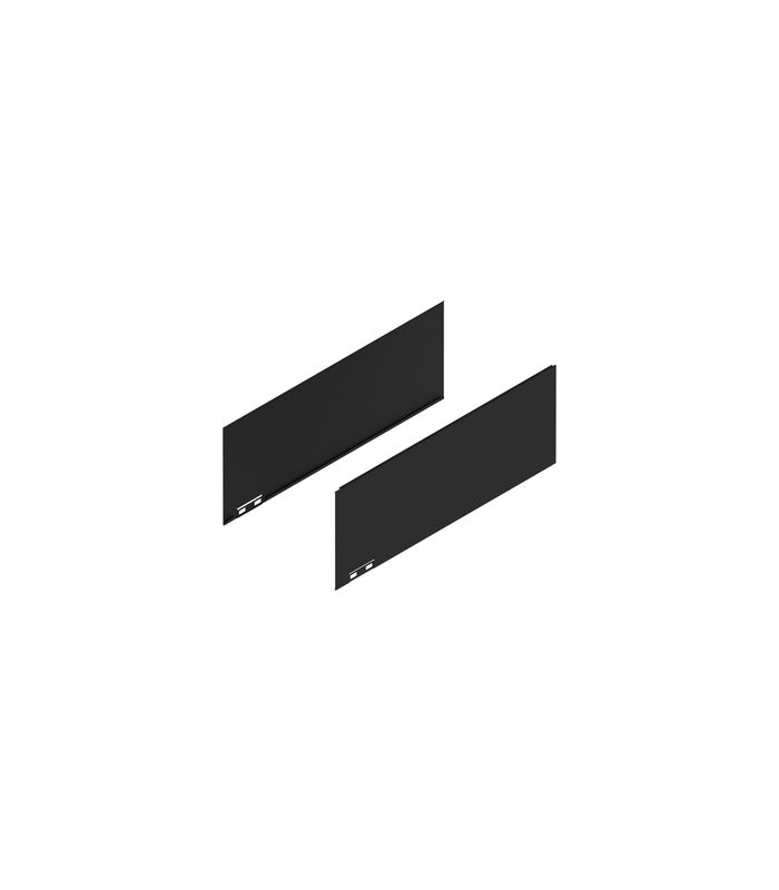 LEGRABOX Dekorelement, Höhe C (177 mm), NL=450 mm, links/rechts, carb.schw./carb.look