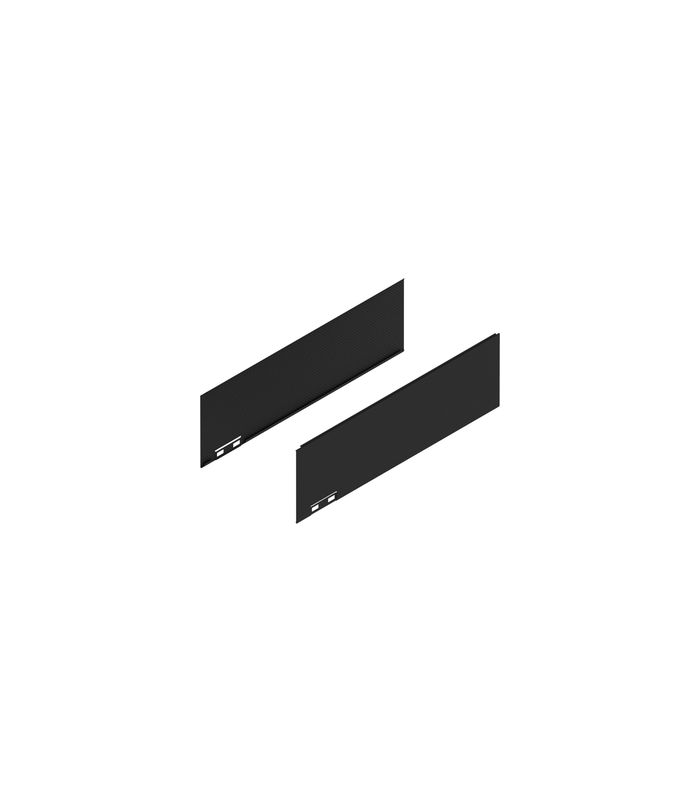 LEGRABOX Dekorelement, Höhe K (128.5 mm), NL=400 mm, links/rechts, carb.schw./carb.look