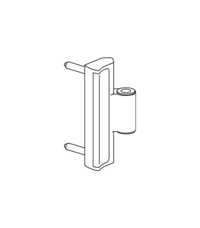 FS-Flügellager, Patio Fold, Gr. 20 DIN Links-Rechts, ALU, tiefschwarz, matt