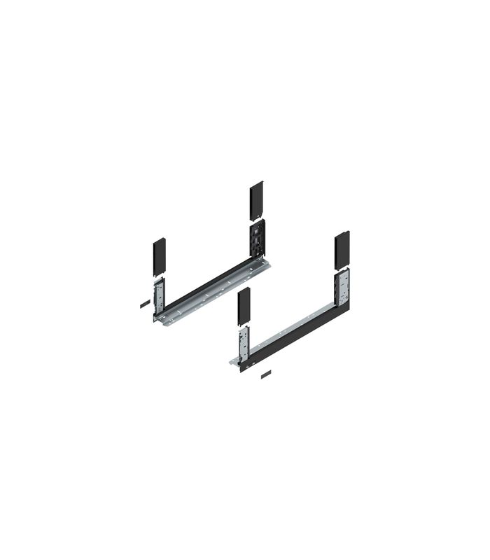 LEGRABOX Zarge, Höhe C (177 mm), NL=550 mm, links/rechts, für LEGRABOX free, carbonschwarz matt