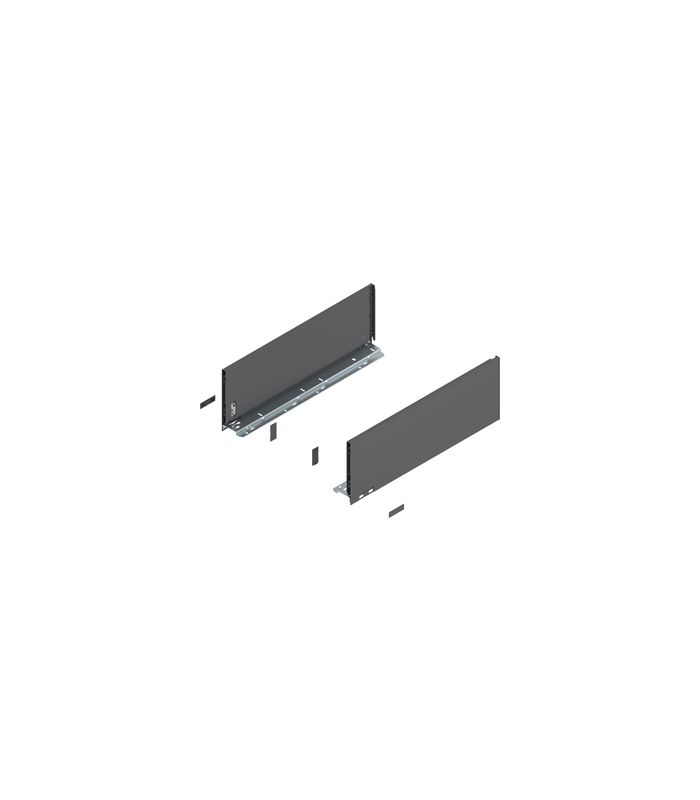 LEGRABOX Zarge, Höhe C (177 mm), NL=500 mm, links/rechts, für LEGRABOX pure, oriongrau matt