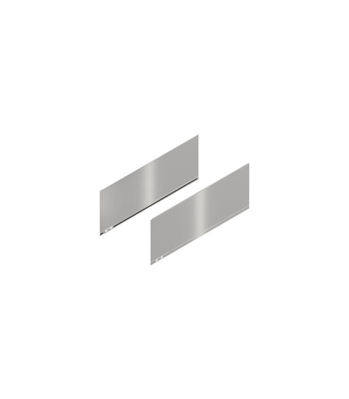 LEGRABOX Dekorelement, Höhe F (241 mm), NL=600 mm, links/rechts, inox-gebür.-lackiert