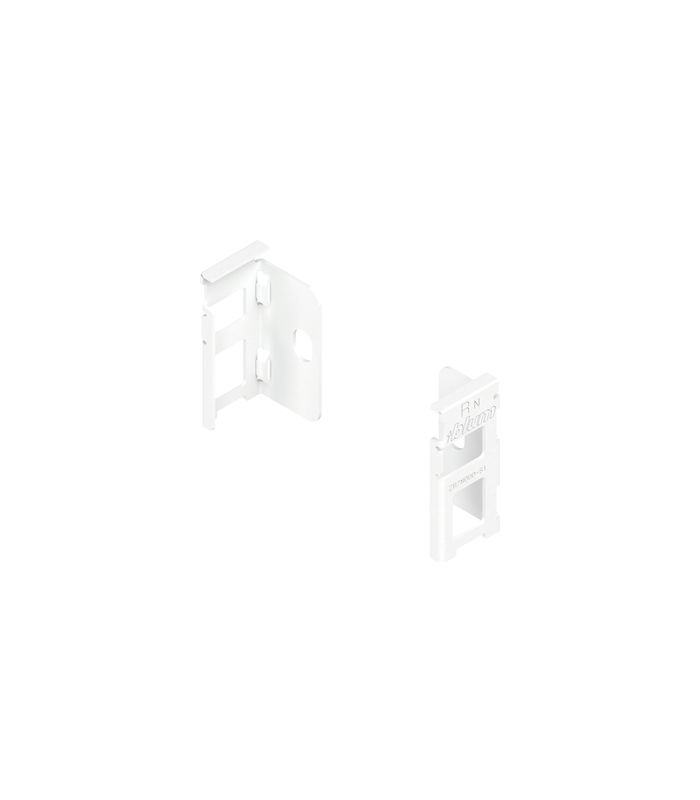 LEGRABOX Holzrückwandhalter, Höhe N (80 mm), links/rechts, seidenweiss matt
