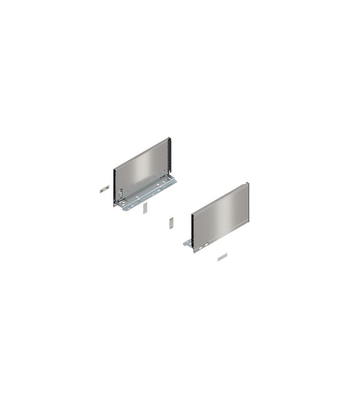 LEGRABOX Zarge, Höhe C (177 mm), NL=300 mm, links/rechts, für LEGRABOX pure, inox-gebür.-lackiert