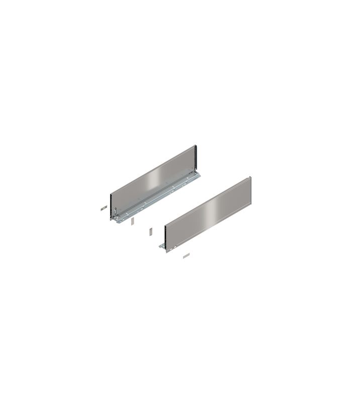 LEGRABOX Zarge, Höhe C (177 mm), NL=650 mm, links/rechts, für LEGRABOX pure, inox-gebür.-lackiert
