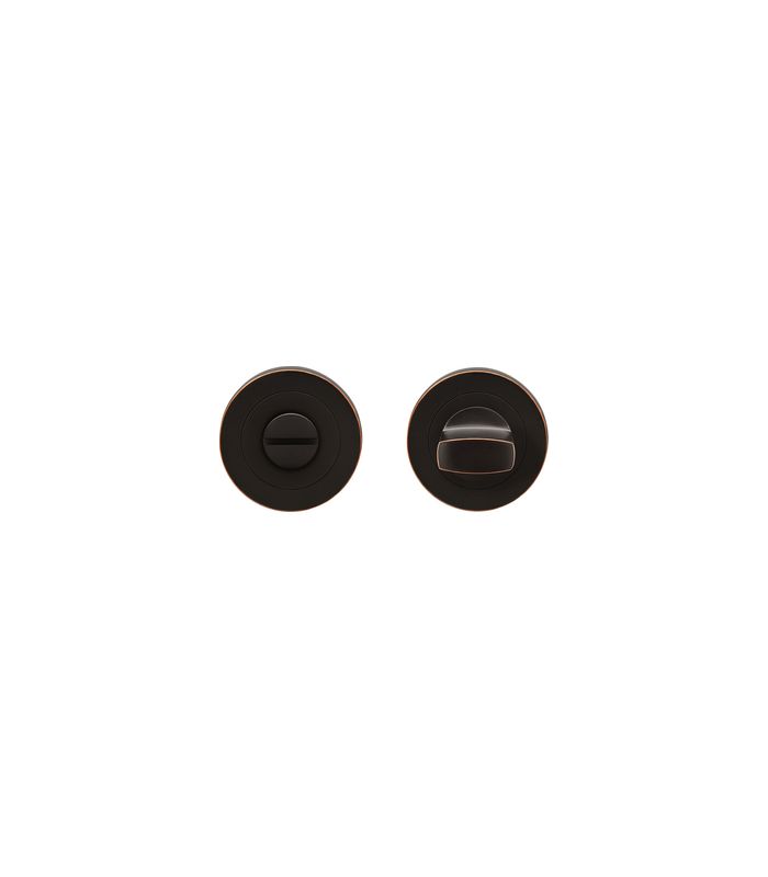 Badverriegelung EZ1332 BAD 8mm Stift Ring kantig Antik Bronze Optik