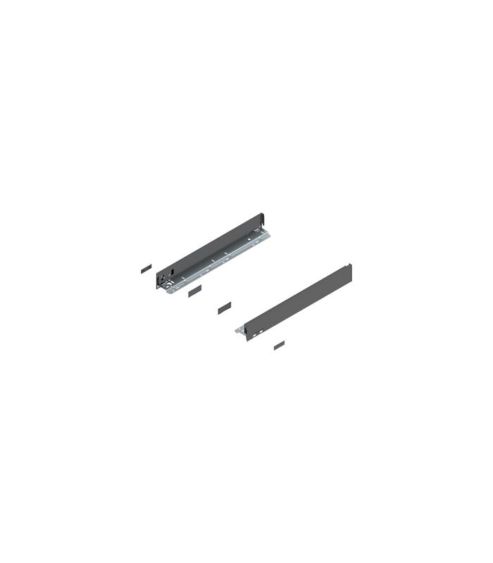 LEGRABOX Zarge, Höhe N (66.5 mm), NL=500 mm, links/rechts, für LEGRABOX pure, oriongrau matt