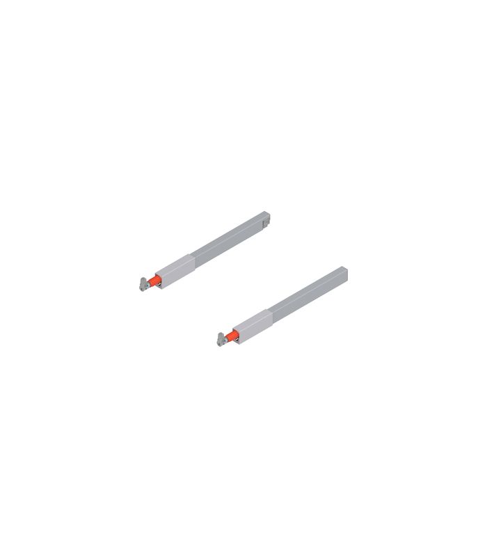 TANDEMBOX Längsreling (oben), für Frontauszug, NL=300 mm, links/rechts, für TANDEMBOX antaro, R9006 weissalumin.