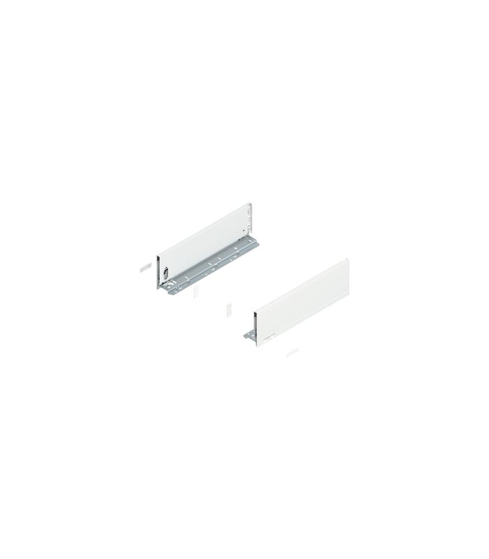 LEGRABOX Zarge, Höhe K (128.5 mm), NL=400 mm, links/rechts, für LEGRABOX pure, seidenweiss matt