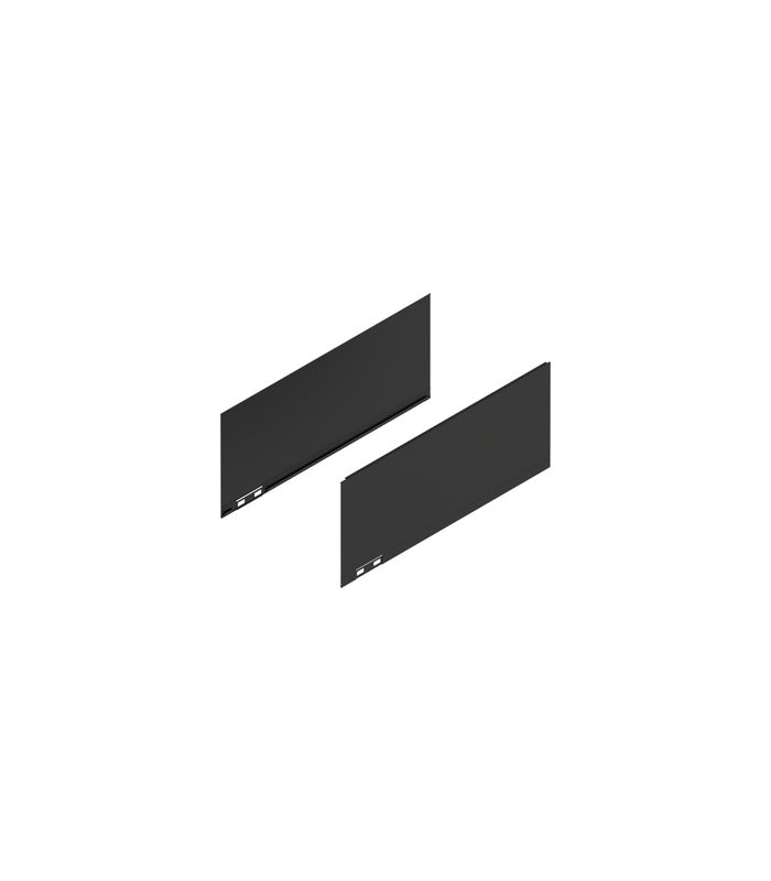 LEGRABOX Dekorelement, Höhe C (177 mm), NL=400 mm, links/rechts, carbonschwarz matt