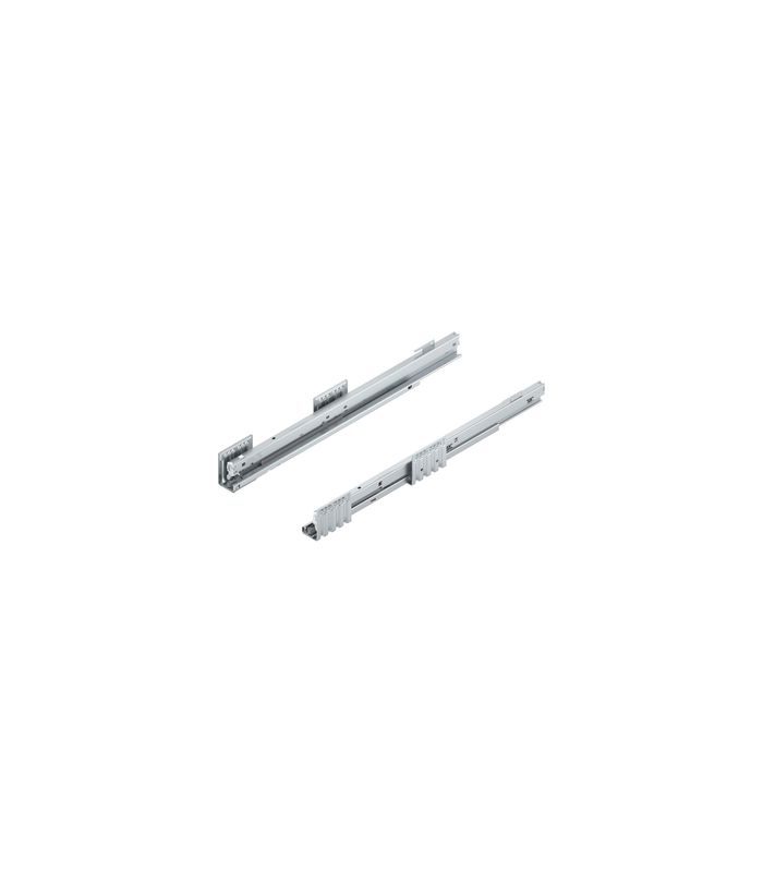 MERIVOBOX Korpusschiene, 70 kg, NL=550 mm, Sonder-Hakenposition, links/rechts, verzinkt