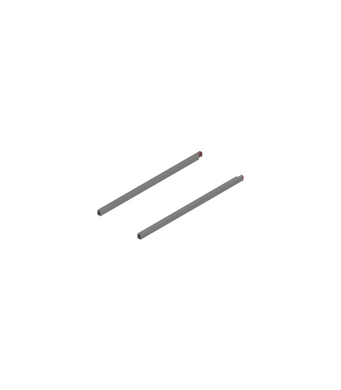 MERIVOBOX Längsreling, NL=500 mm, links/rechts, indiumgrau matt