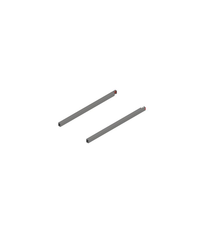 MERIVOBOX Längsreling, NL=400 mm, links/rechts, indiumgrau matt