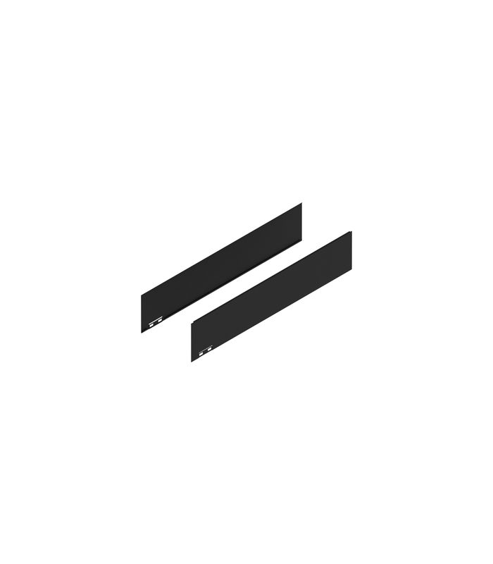 LEGRABOX Dekorelement, Höhe K (128.5 mm), NL=600 mm, links/rechts, carb.schw./carb.look