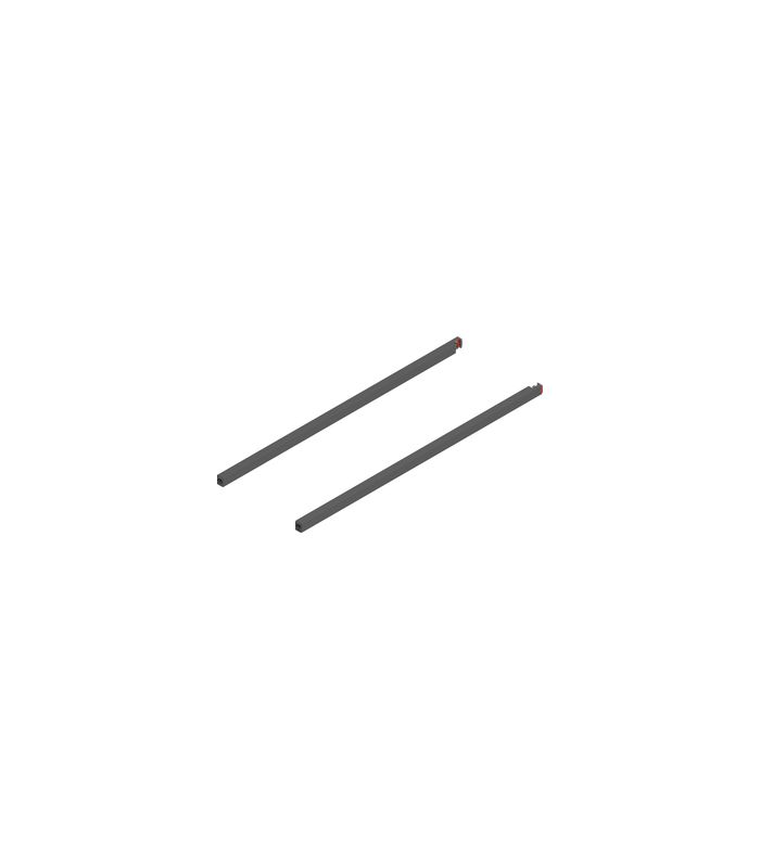 MERIVOBOX Längsreling, NL=600 mm, links/rechts, oriongrau matt