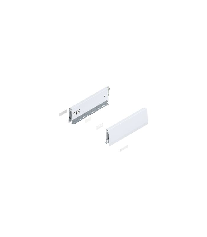 MERIVOBOX Zarge, Höhe M (91 mm), NL=270 mm, links/rechts, seidenweiss matt