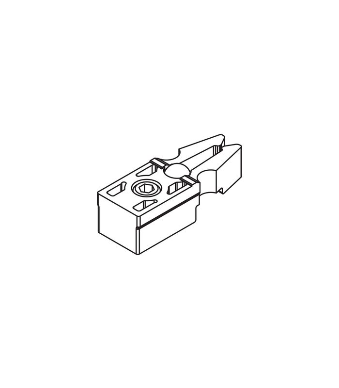 Regal B 25 Stopper Kunststoff grau