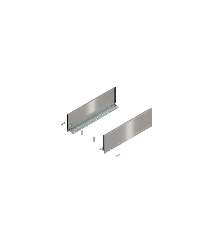 LEGRABOX Zarge, Höhe C (177 mm), NL=550 mm, links/rechts, für LEGRABOX pure, inox-gebür.-lackiert