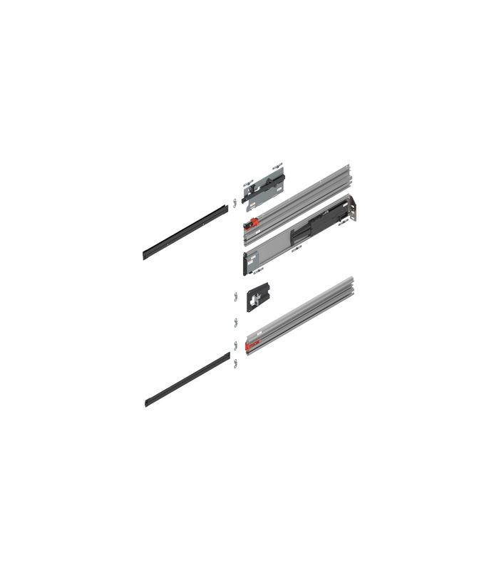 REVEGO uno Pocketschienen-Set NL=500 mm, rechts, E6/Ev1 natur