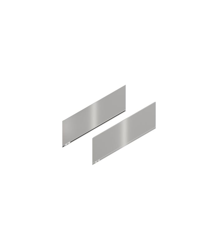 LEGRABOX Dekorelement, Höhe F (241 mm), NL=650 mm, links/rechts, inox-gebür.-lackiert