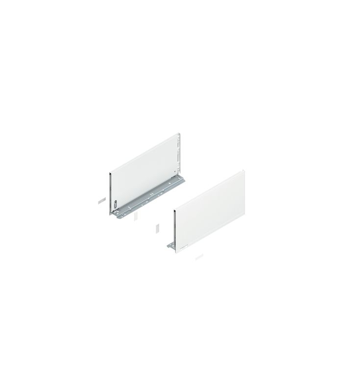 LEGRABOX Zarge, Höhe F (241 mm), NL=450 mm, links/rechts, für LEGRABOX pure, seidenweiss matt