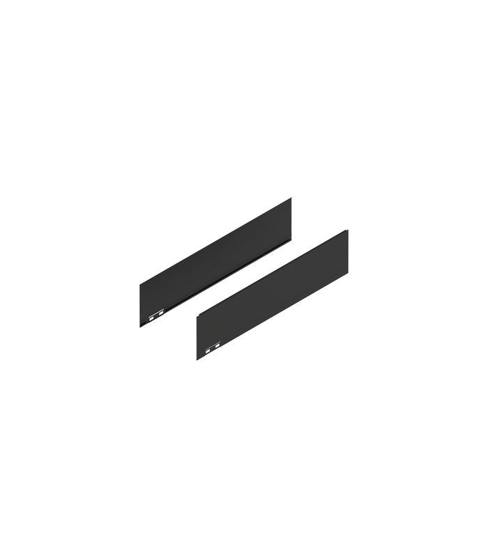LEGRABOX Dekorelement, Höhe K (128.5 mm), NL=500 mm, links/rechts, carbonschwarz matt