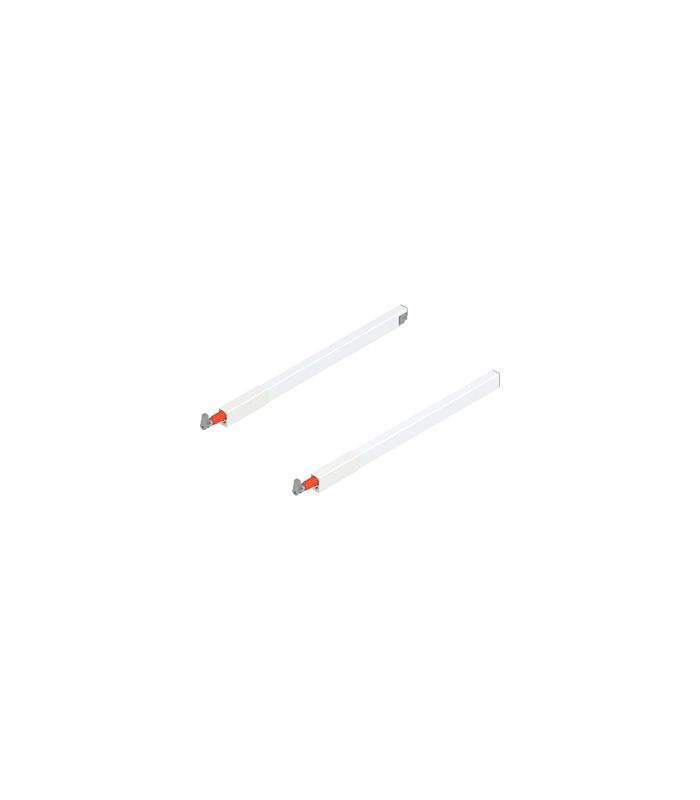 TANDEMBOX Längsreling (oben), für Frontauszug, NL=400 mm, links/rechts, für TANDEMBOX antaro, seidenweiss