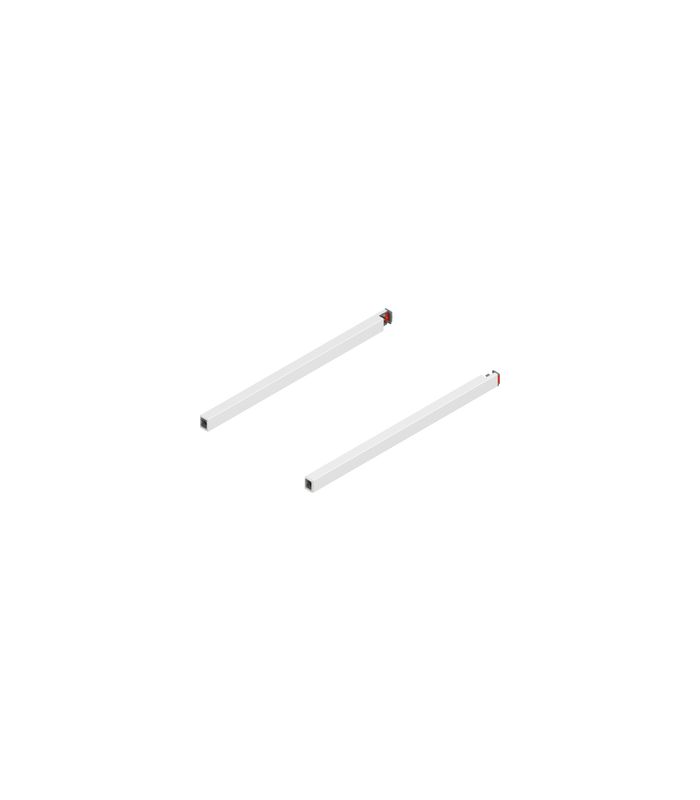 MERIVOBOX Längsreling, NL=350 mm, links/rechts, seidenweiss matt