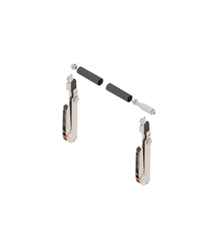 AVENTOS HL top Hochliftklappe, Hebel (Set), KH=340-390 mm, symmetrisch, vernickelt