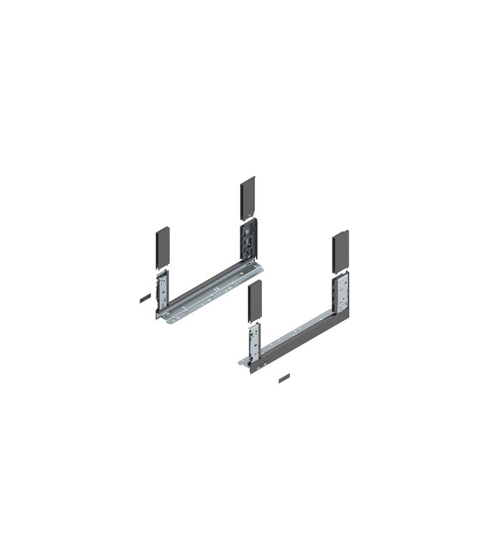 LEGRABOX Zarge, Höhe C (177 mm), NL=450 mm, links/rechts, für LEGRABOX free, oriongrau matt