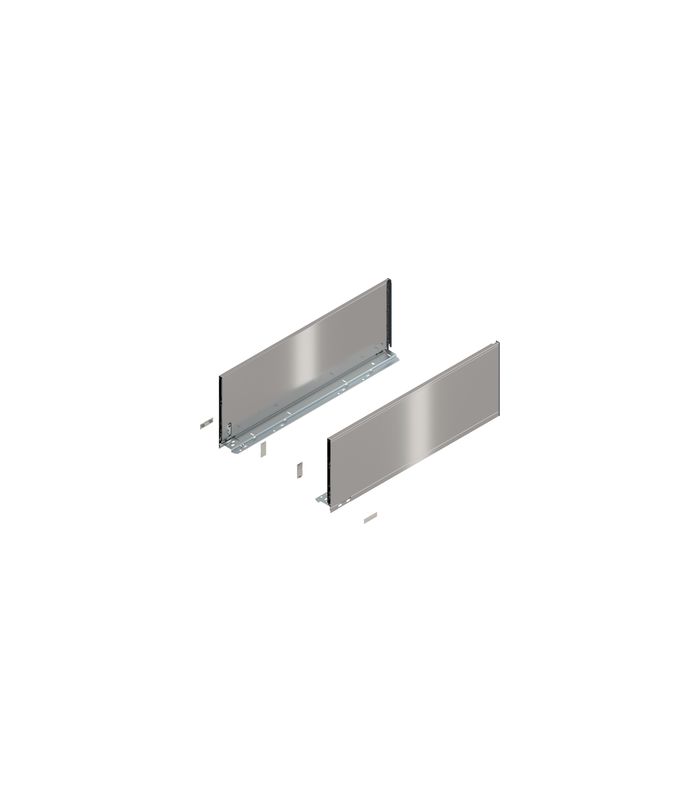 LEGRABOX Zarge, Höhe F (241 mm), NL=650 mm, links/rechts, für LEGRABOX pure, inox-gebür.-lackiert