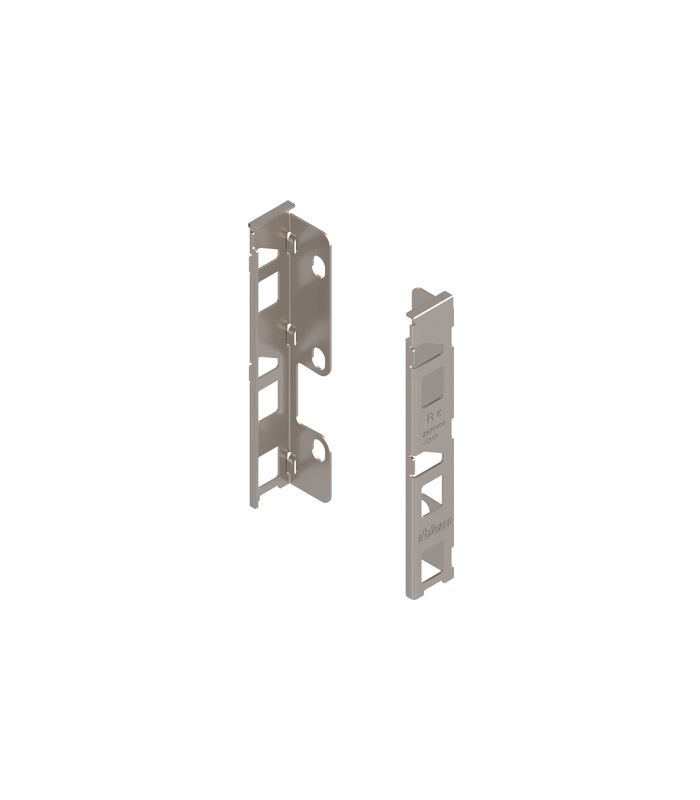 LEGRABOX Holzrückwandhalter, Höhe K (144 mm), links/rechts, vernickelt