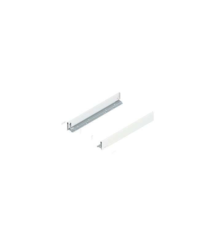 LEGRABOX Zarge, Höhe M (90.5 mm), NL=650 mm, links/rechts, für LEGRABOX pure, seidenweiss matt