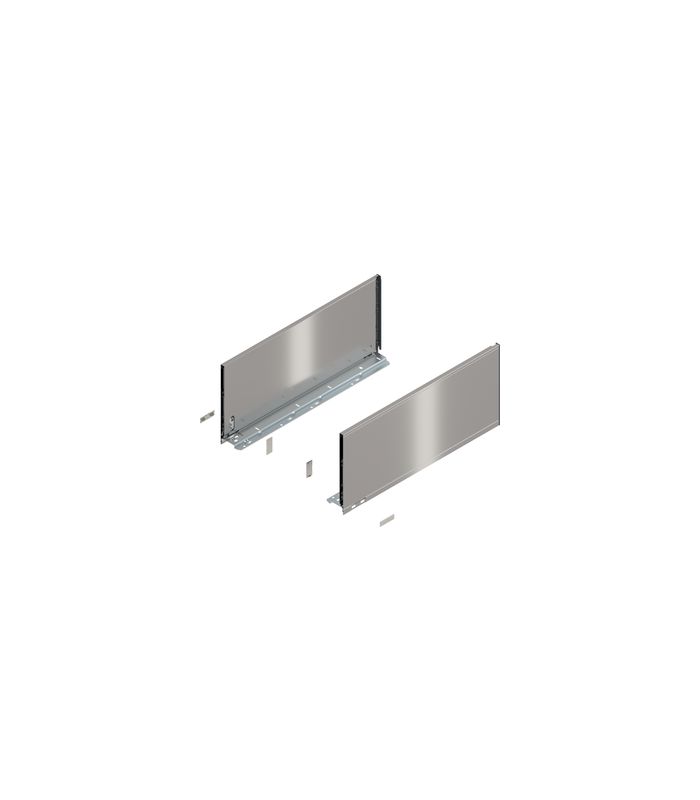 LEGRABOX Zarge, Höhe F (241 mm), NL=550 mm, links/rechts, für LEGRABOX pure, inox-gebür.-lackiert