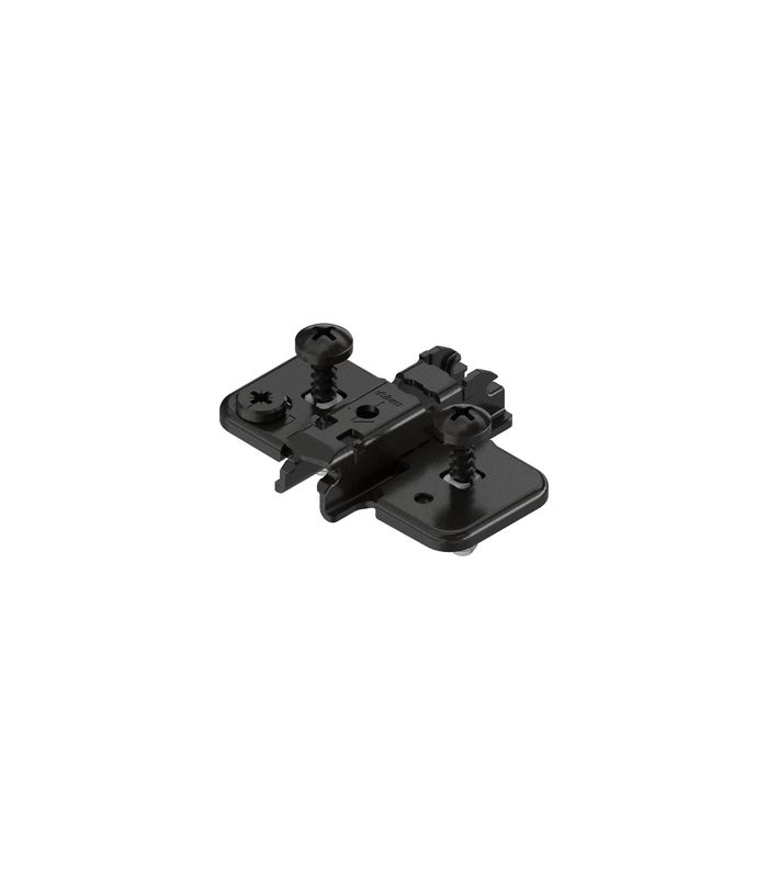 Expando-Clip-MPL Excenter vormontiert Spreizdübel HV 3mm Distanz, schwarz