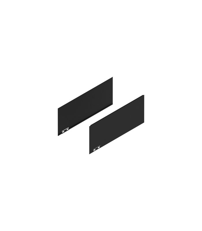 LEGRABOX Dekorelement, Höhe C (177 mm), NL=400 mm, links/rechts, carb.schw./carb.look