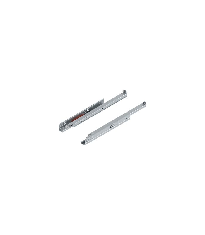 Tandem Vollauszug ohne Kupplung verzinkt 50 kg, für Tip On NL= 580mm