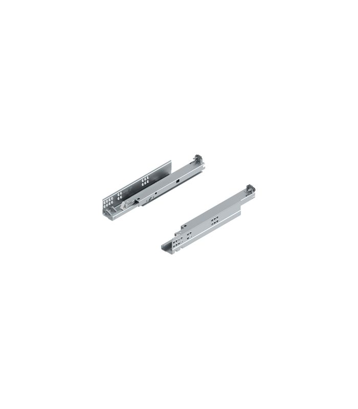 Tandem Vollauszug ohne Kupplung verzinkt 30 kg, für Tip On NL= 320mm